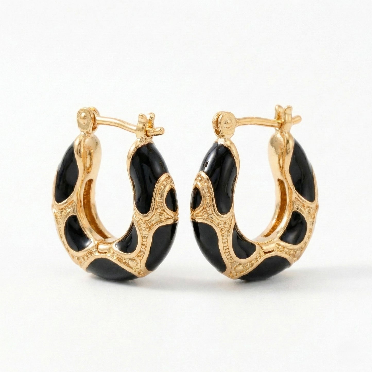 Midnight Bold Hoops