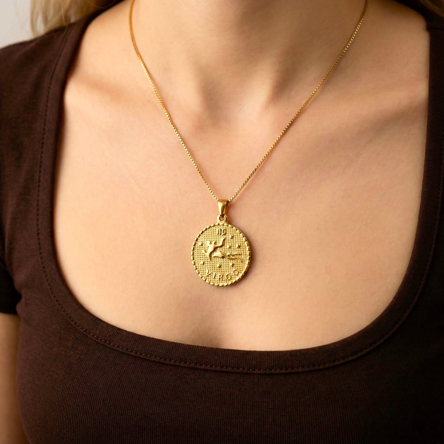 Virgo Zodiac Pendant Necklace