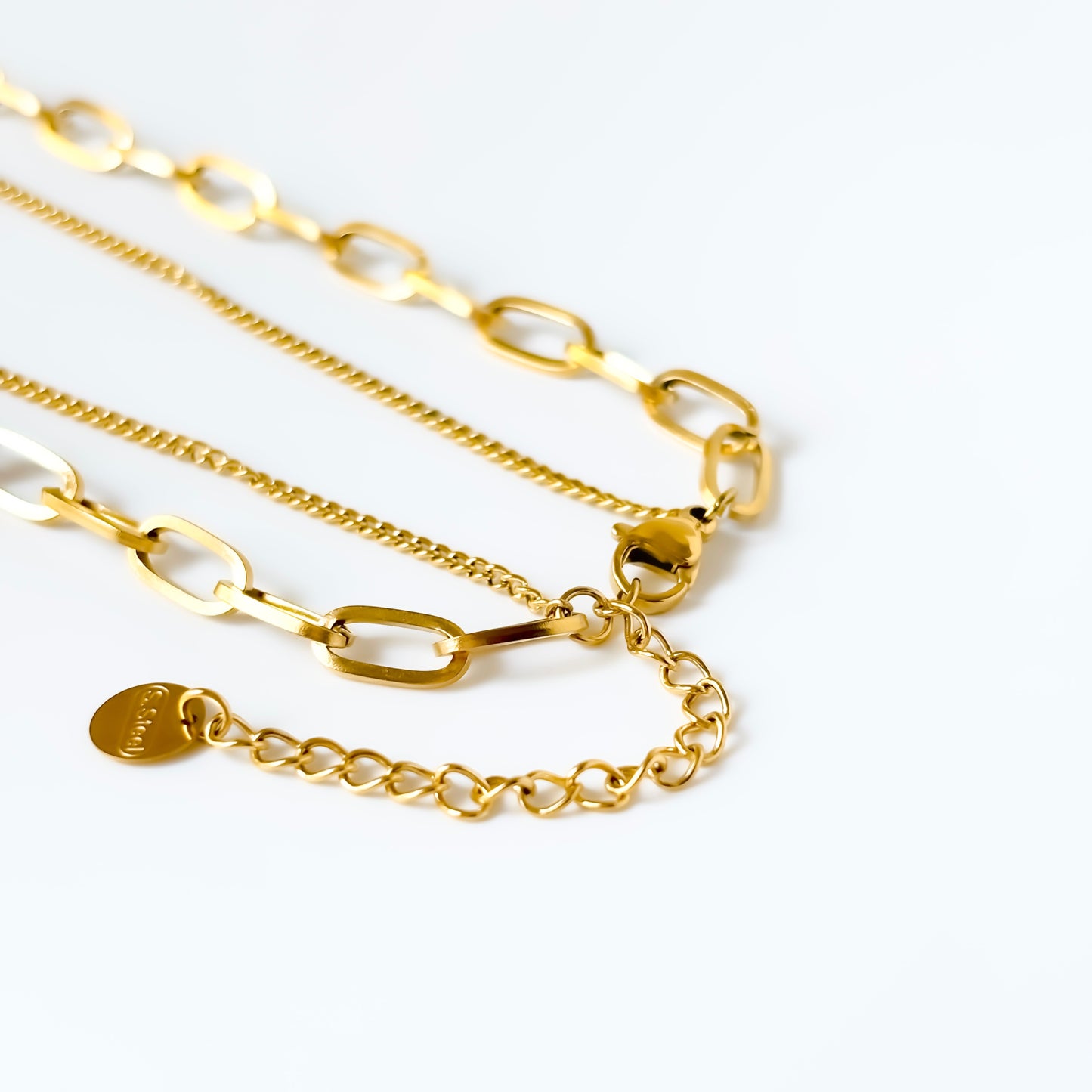 Auren Link Cross Necklace