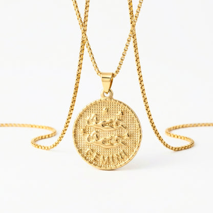 Gemini Zodiac Pendant Necklace