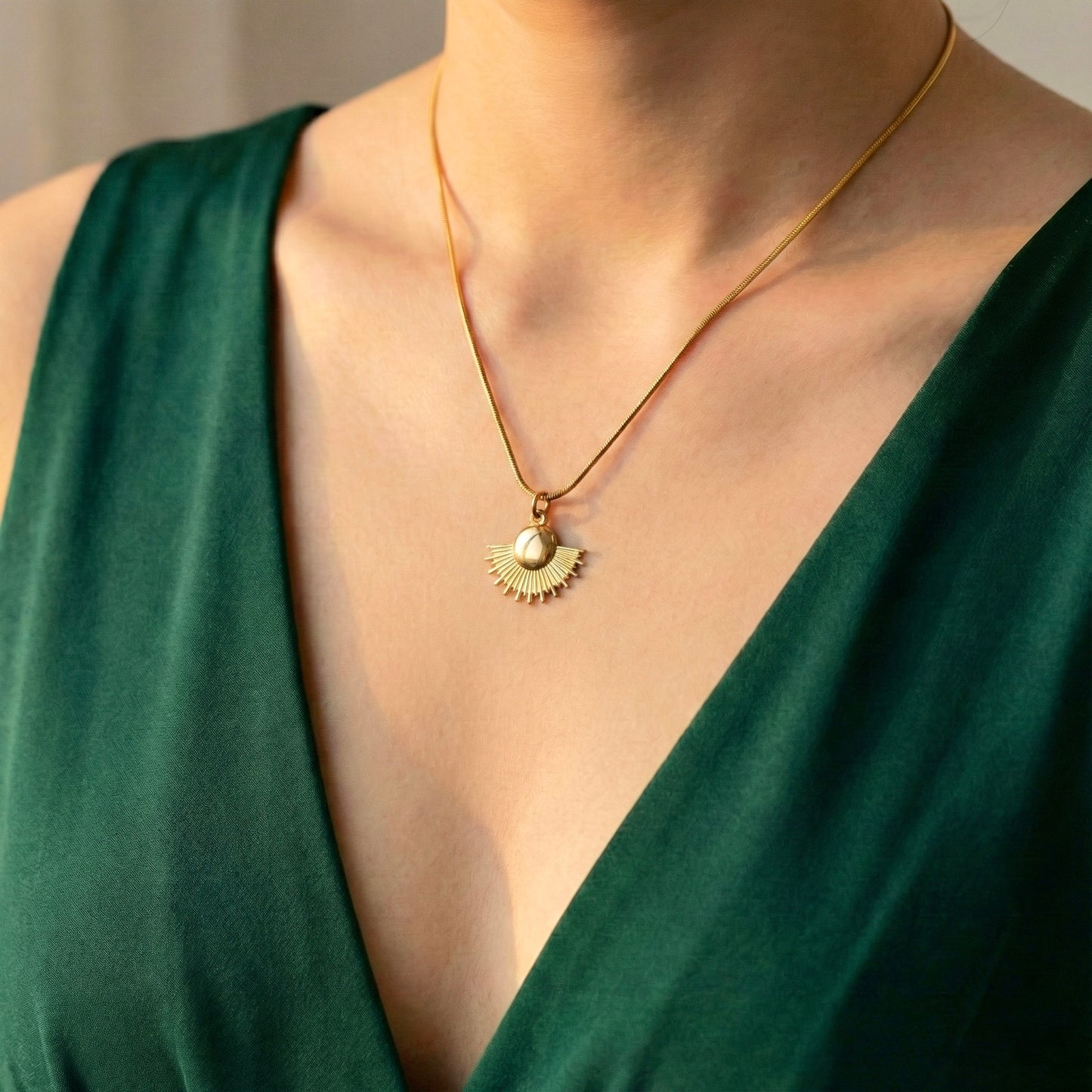 Solaria Half Sun Necklace