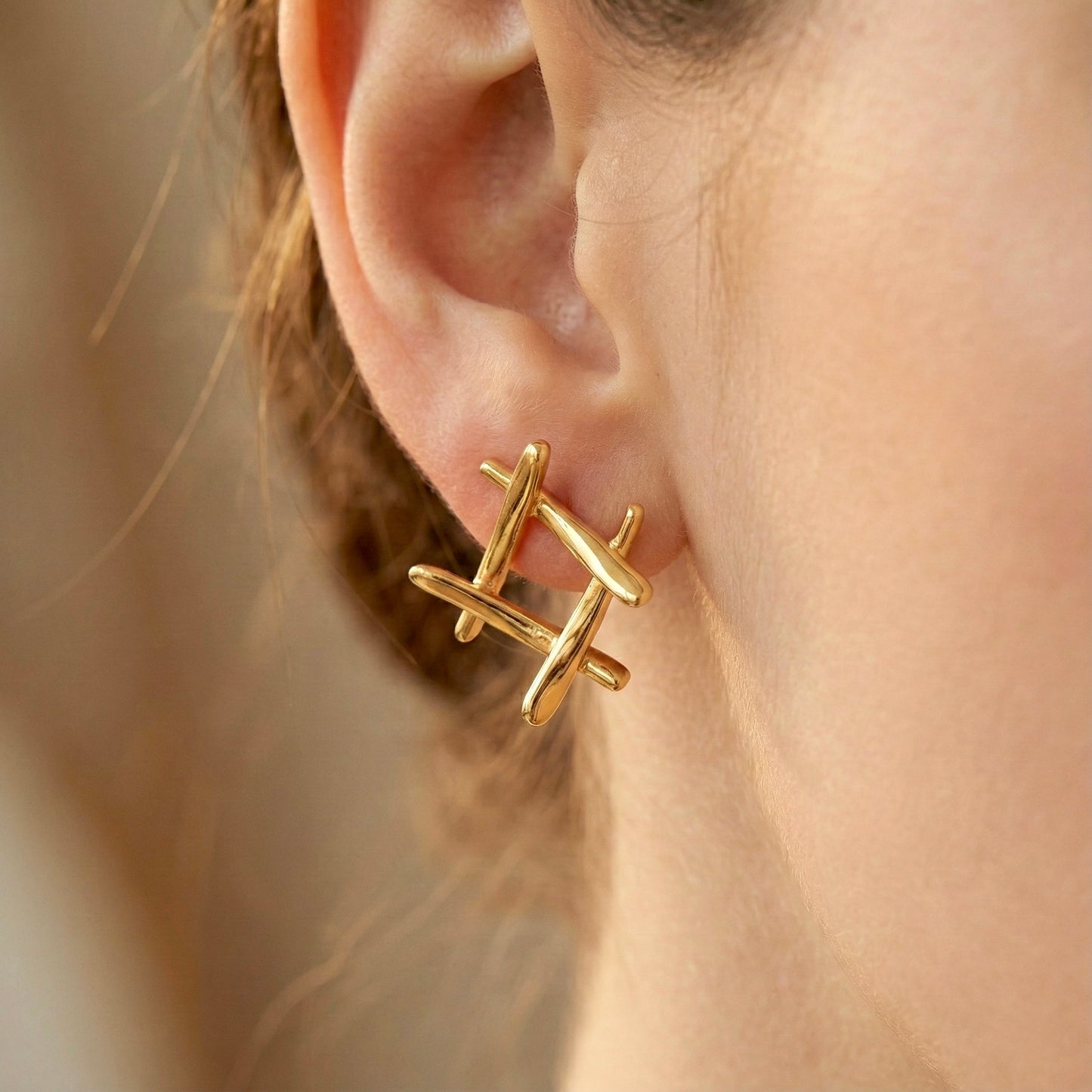 Elara Square Studs