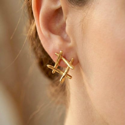 Elara Square Studs