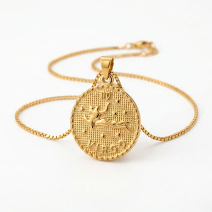 Virgo Zodiac Pendant Necklace