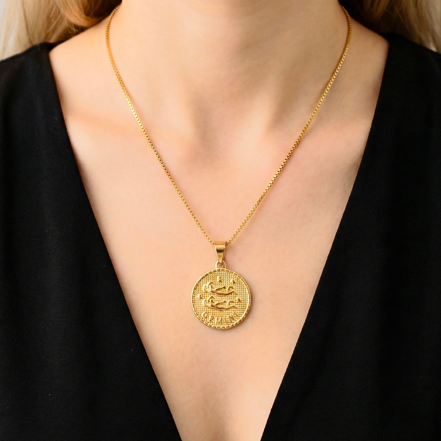 Gemini Zodiac Pendant Necklace