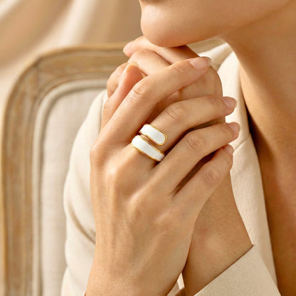 Ivora Enamel Ring
