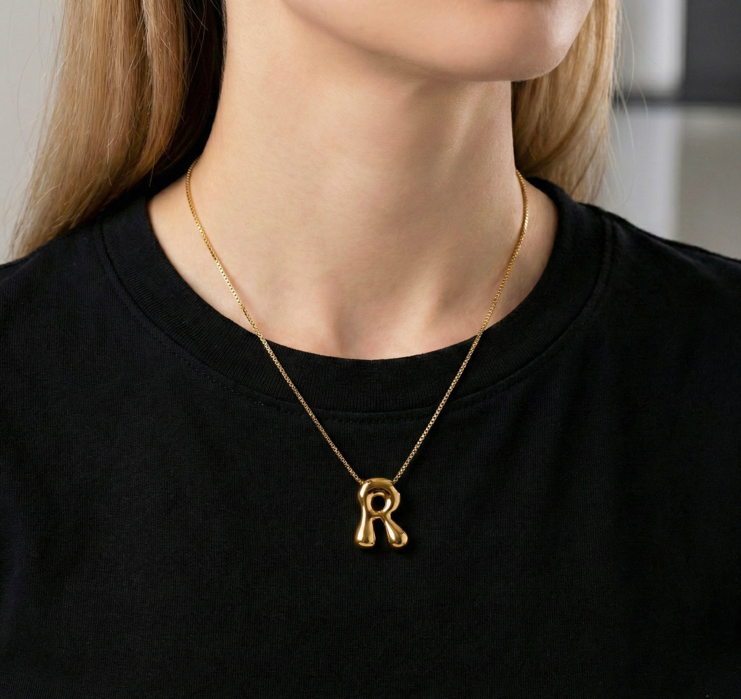 Letra Gold Initial Necklace