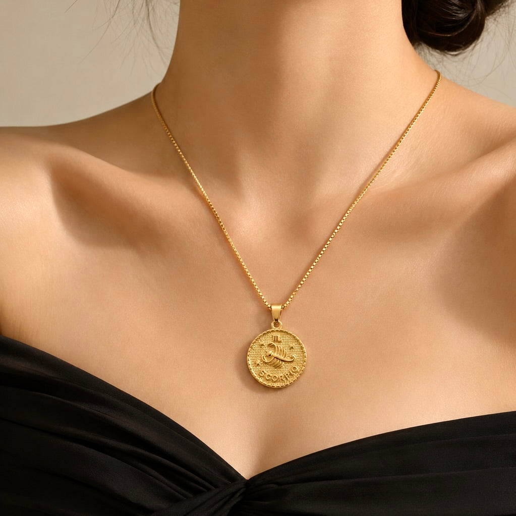 Scorpio Zodiac Pendant Necklace