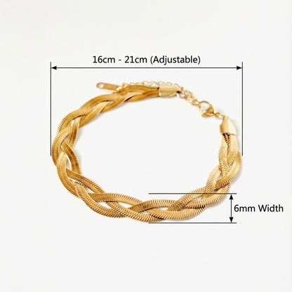 Aura Braid Chain Bracelet