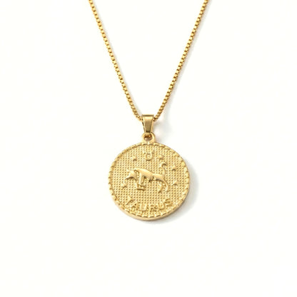 Taurus Zodiac Pendant Necklace