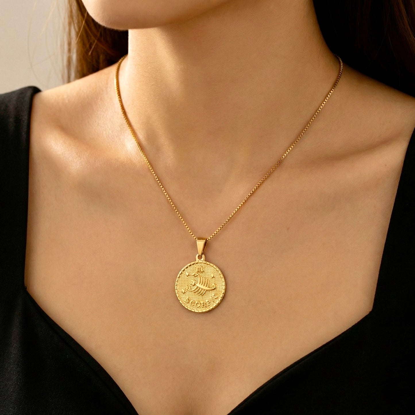 Scorpio Zodiac Pendant Necklace