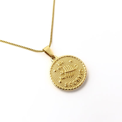 Scorpio Zodiac Pendant Necklace
