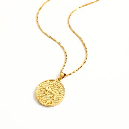 Taurus Zodiac Pendant Necklace