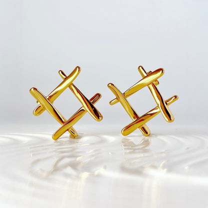 Elara Square Studs