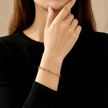 Lunel Paperclip Chain Bracelet