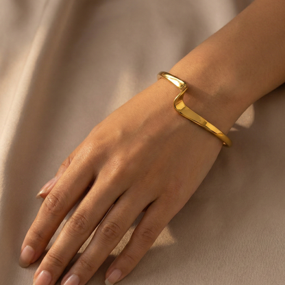 Nira Wave Cuff Bracelet
