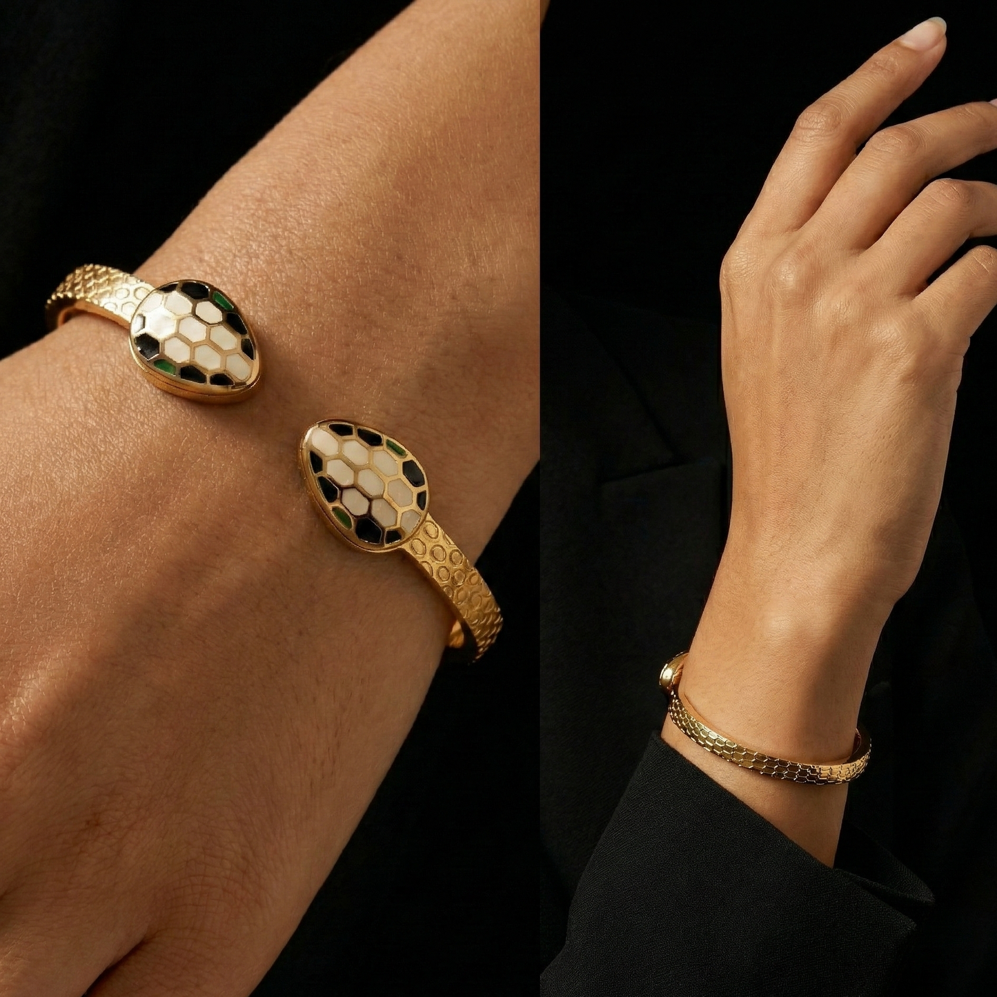 Zenya Serpent Cuff Bracelet