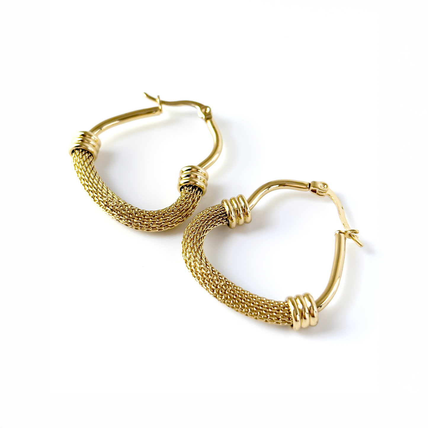 Aurielle Heart Hoops