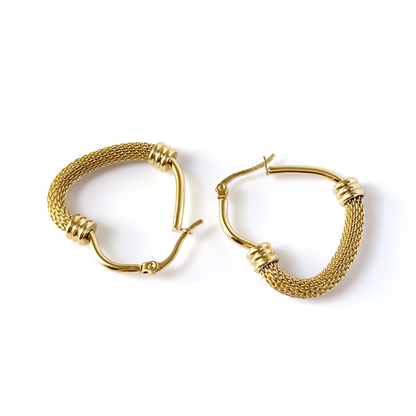 Aurielle Heart Hoops