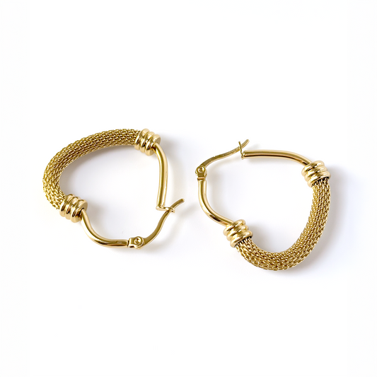 Aurielle Heart Hoops
