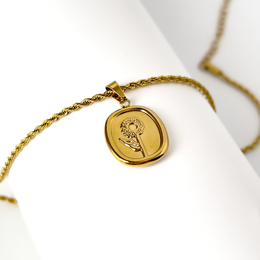 Flower Bloom Pendant Necklace