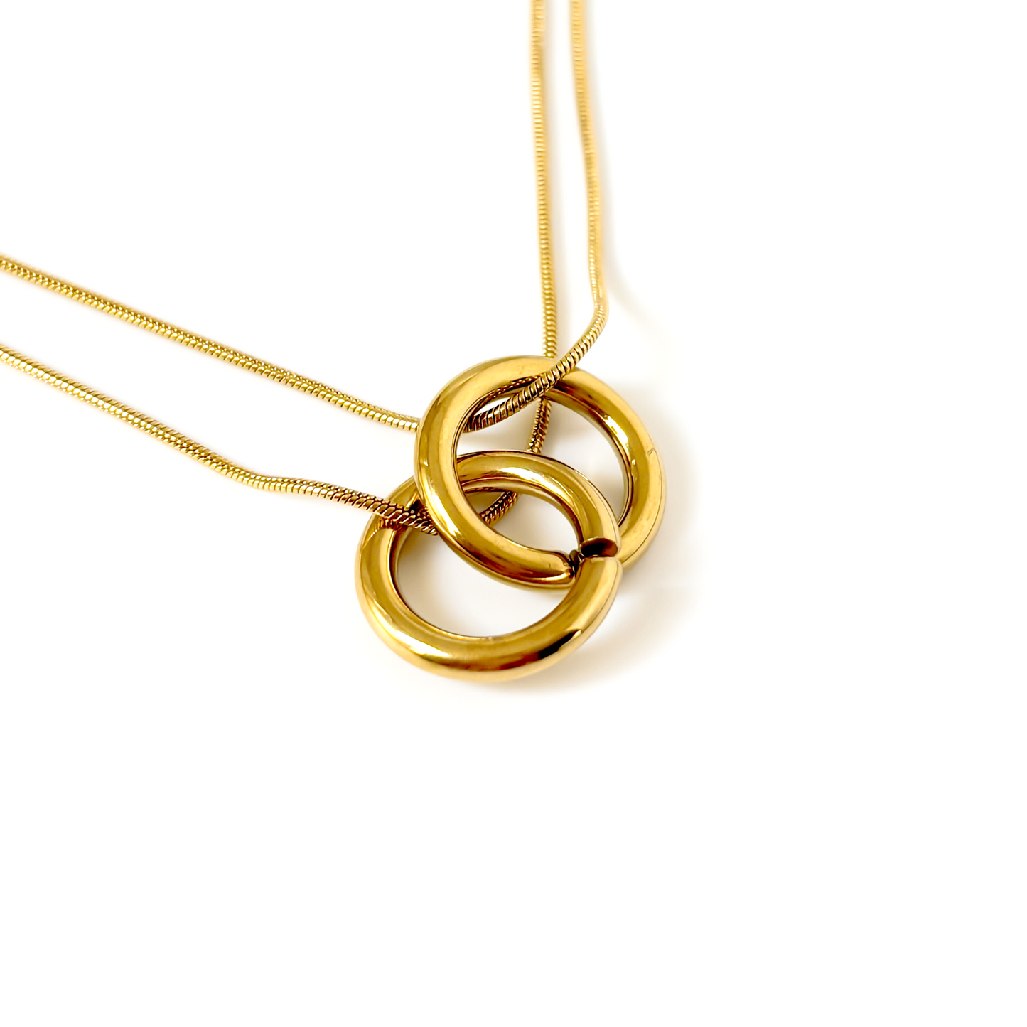 Solvia Dual Hoop Necklace