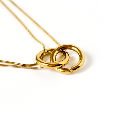 Solvia Dual Hoop Necklace