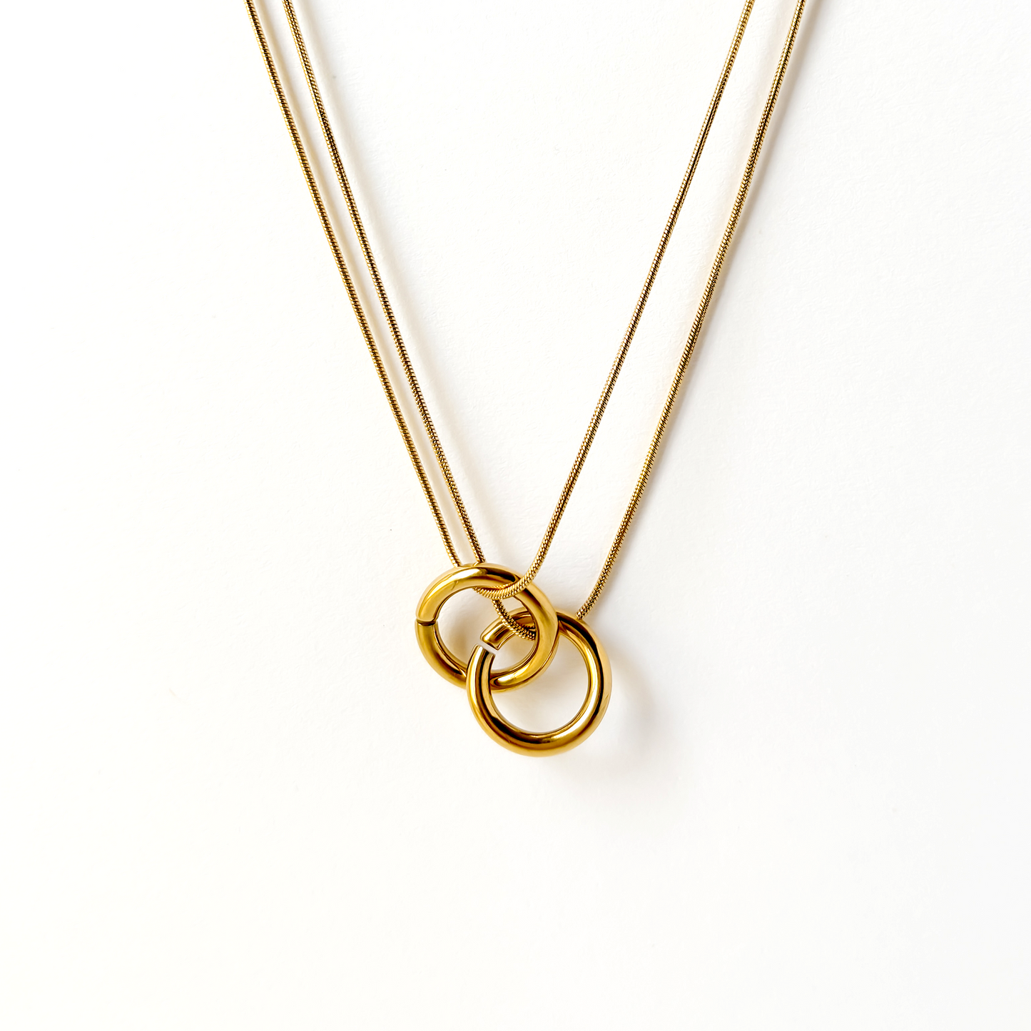 Solvia Dual Hoop Necklace