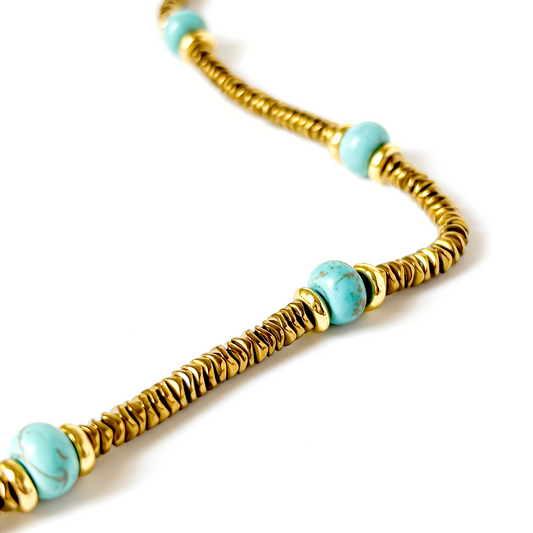 Seluna Bead-stone Necklace