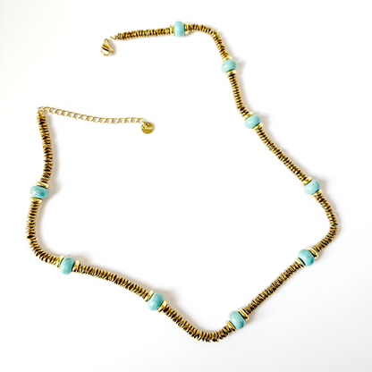 Seluna Bead-stone Necklace