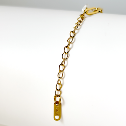 Serin White Stone Link Bracelet