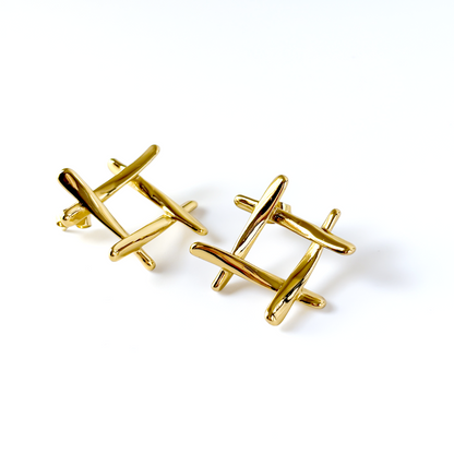 Elara Square Studs