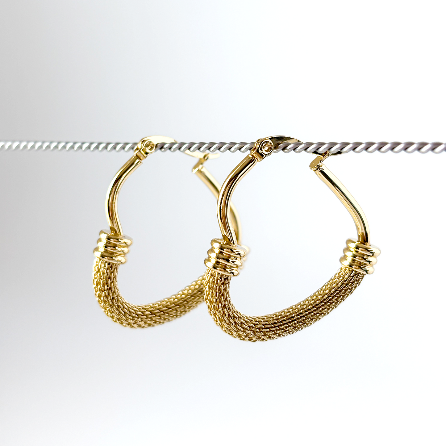 Aurielle Heart Hoops