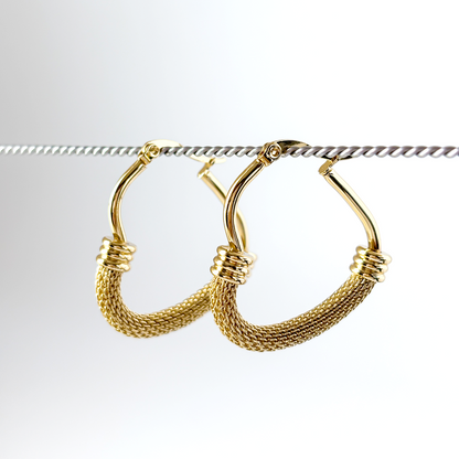 Aurielle Heart Hoops